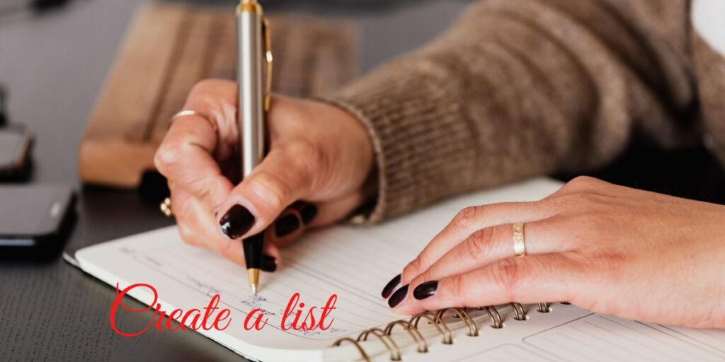 Top 10 Holiday Shopping & Budgeting Tips to Avoid Overspending 2 Blog 2-Create list of expected holiday expense